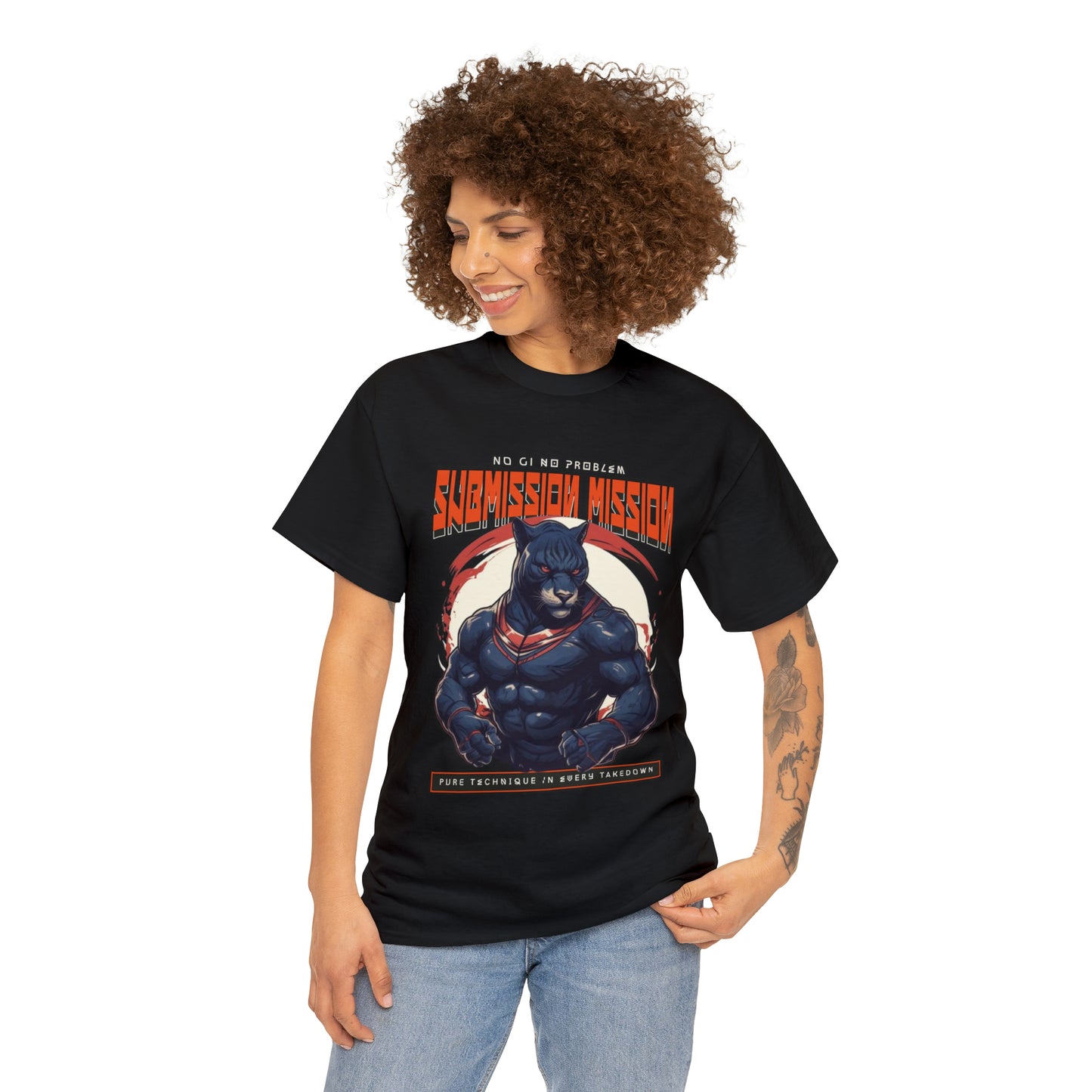 Submission Mission No Gi Black Panther Unisex Heavy Cotton Tee