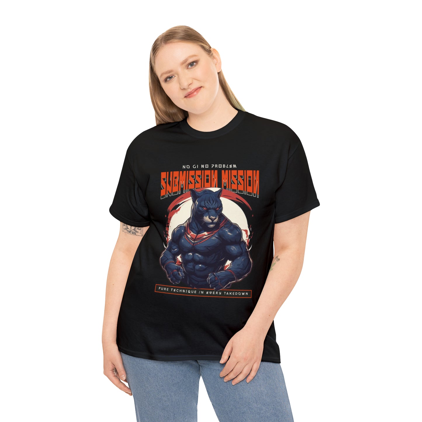 Submission Mission No Gi Black Panther Unisex Heavy Cotton Tee