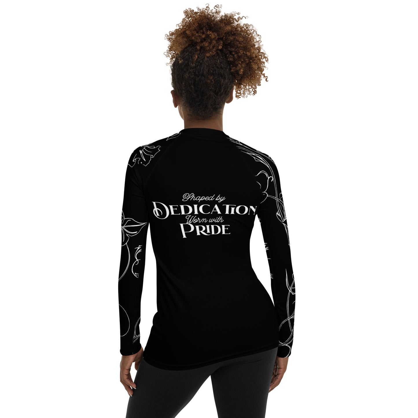 Black Women's Rash Guard